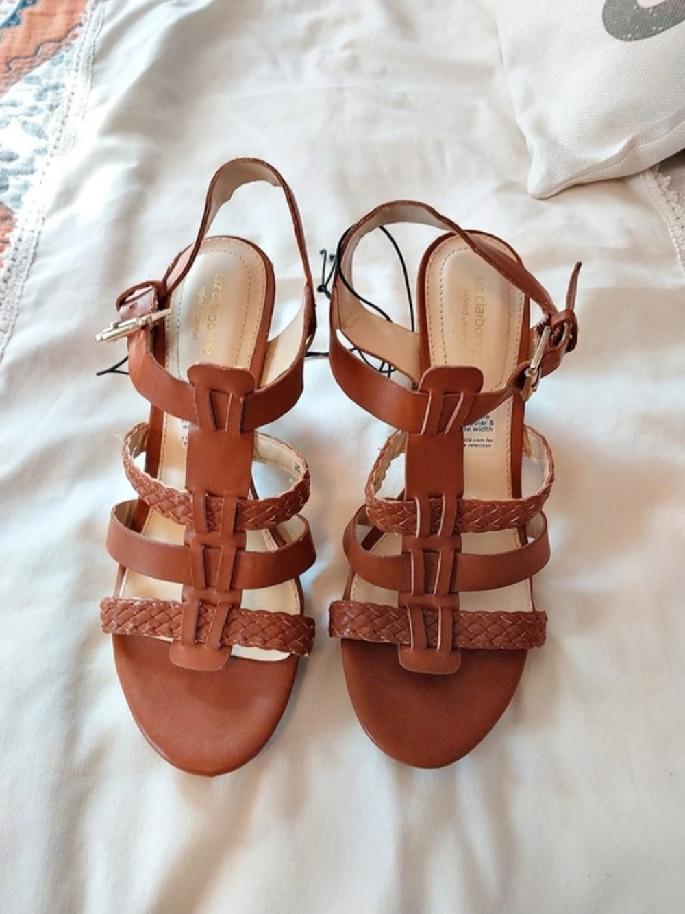 Liz Claiborne Strappy Sandals in Brown Like New